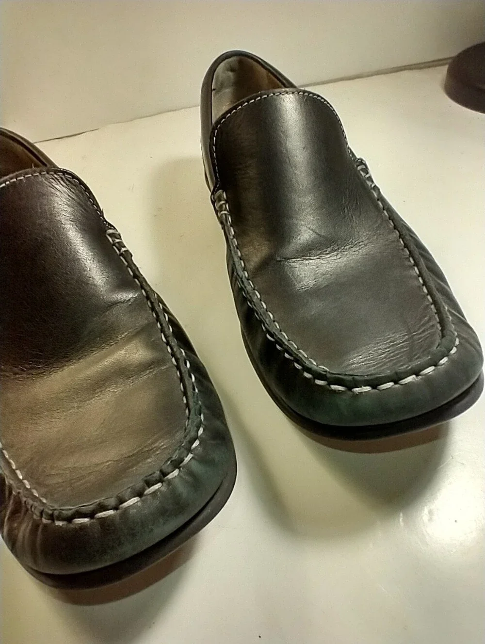 Ecco Classic Moc 2.0 Black Driving Loafers Shoes Men's sz 10(44).